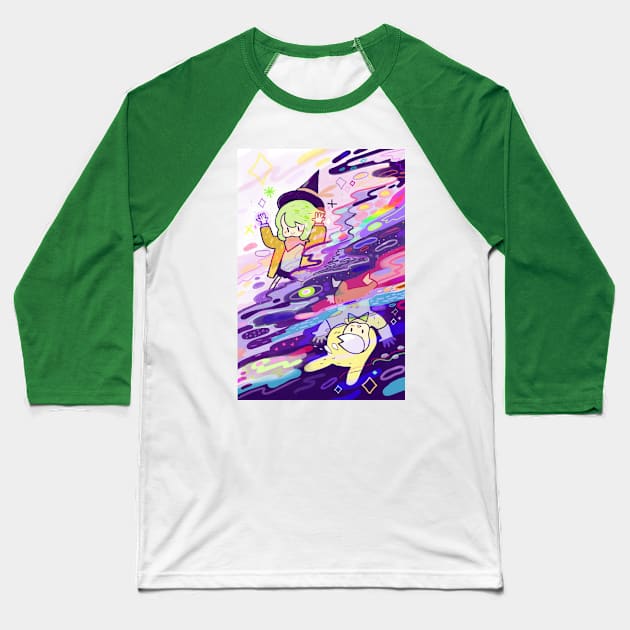 Slime Witch Baseball T-Shirt by kurilord